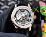 High Quality Replica Chopard MILLE MIGLIA Watch Rose Gold Bezel Tourbillon Movement 42mm